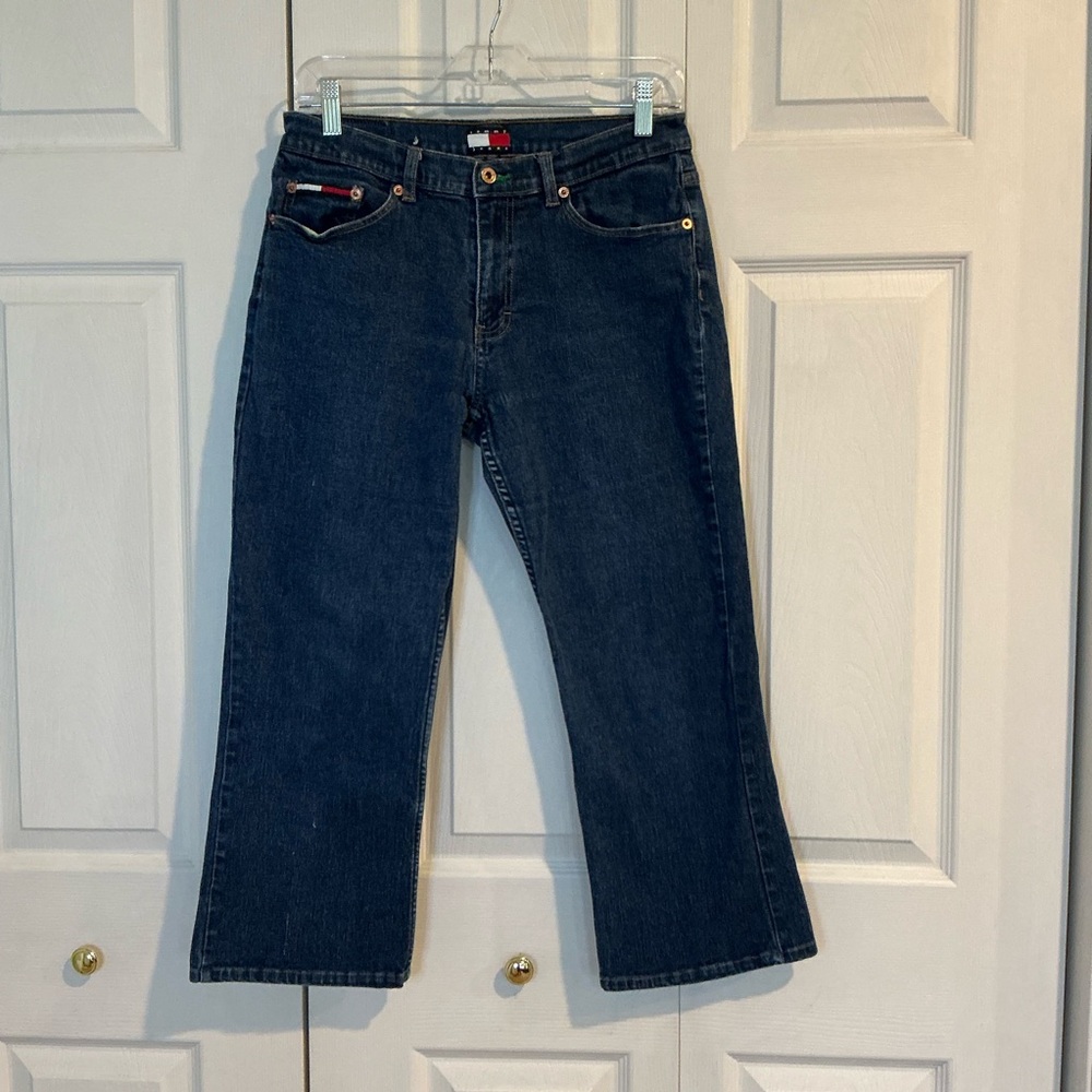 🌹 Tommy Hilfiger Blue Denim Cropped Jeans